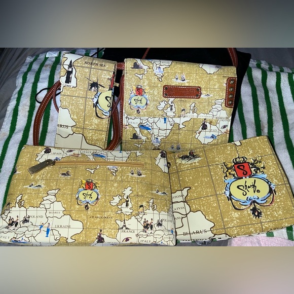 Sharif Handbags - Sharif EUC 4-Piece Travel The World Bag Set